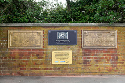 The bridge plaques