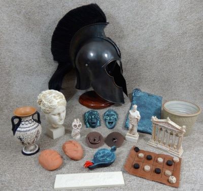 Image of contents in an Ancient Greece artefacts box